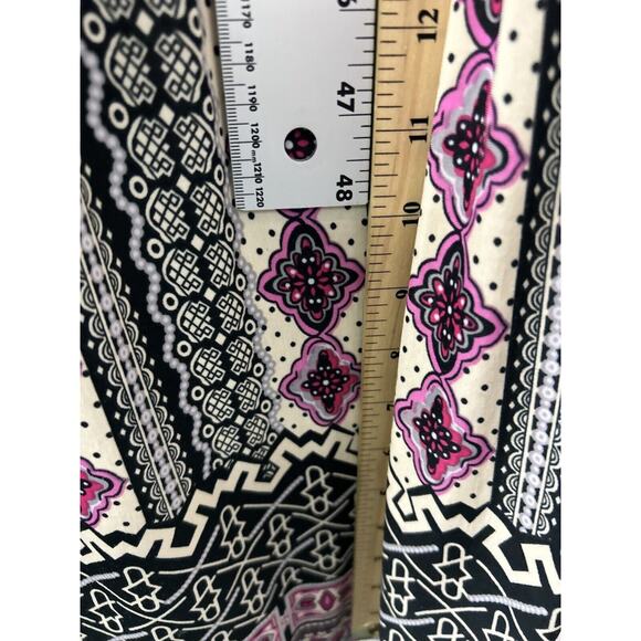 5th & Love Short Sleeve V-Neck Geometric Sheath‎ Maxi Dress Sz L Boho Cottage - Picture 8 of 10